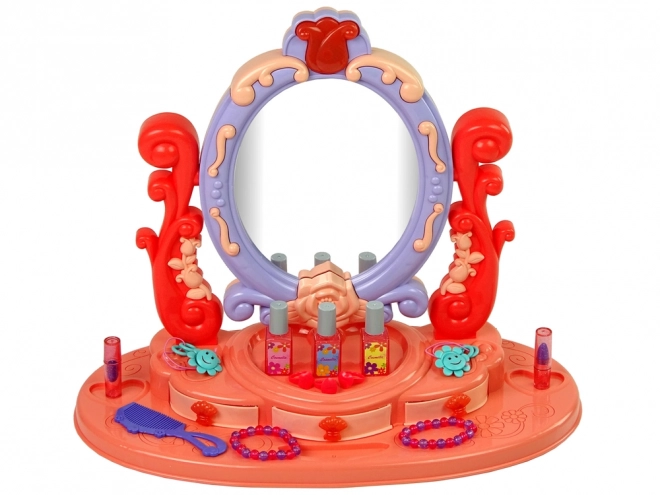 Vanity Set with Mirror and Lights for Girls