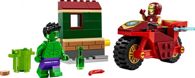 Iron Man with Motorcycle and Hulk LEGO Set