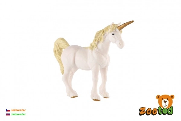 White Gold Unicorn Toy