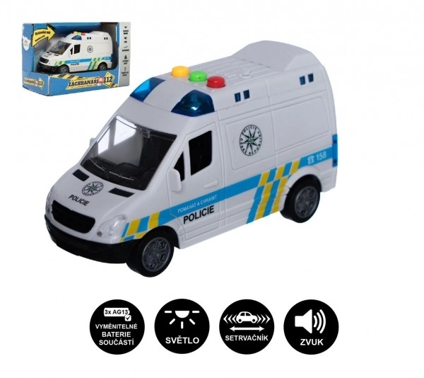 Police Van Plastic Toy with Sound and Light