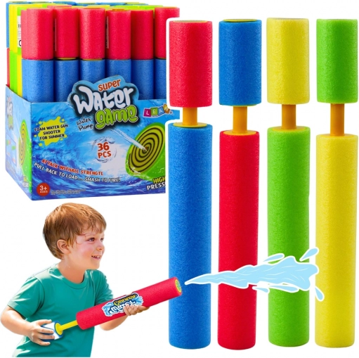 Pistola ad acqua in schiuma colorata con pompa 30 cm
