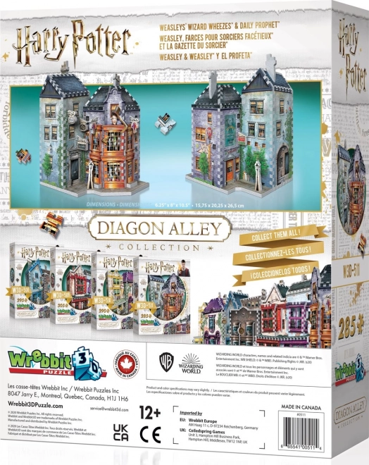 Harry Potter Weasleys' Wizard Wheezes and Daily Prophet 3D Puzzle