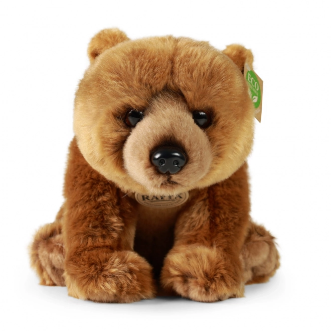 Eco-friendly plush grizzly bear 30cm