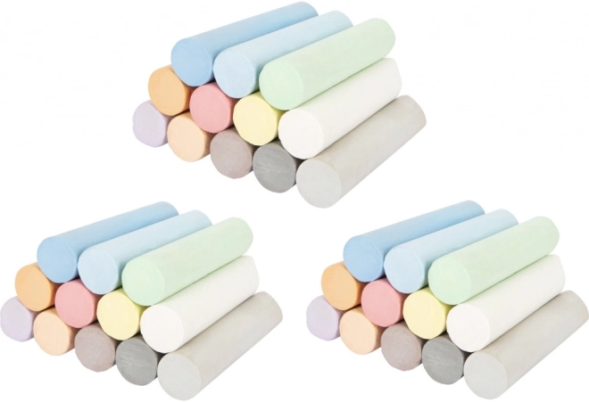 Small Foot Large Colorful Chalk Set - 3 Packs