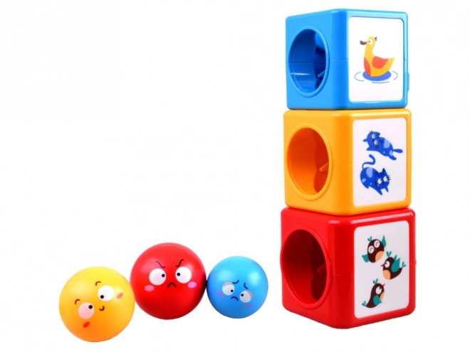 Colorful Sorting Tower with Blocks for Kids