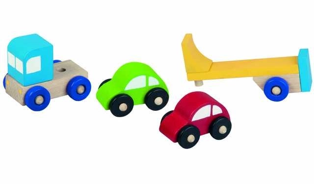 Detoa Wooden Truck with Cars