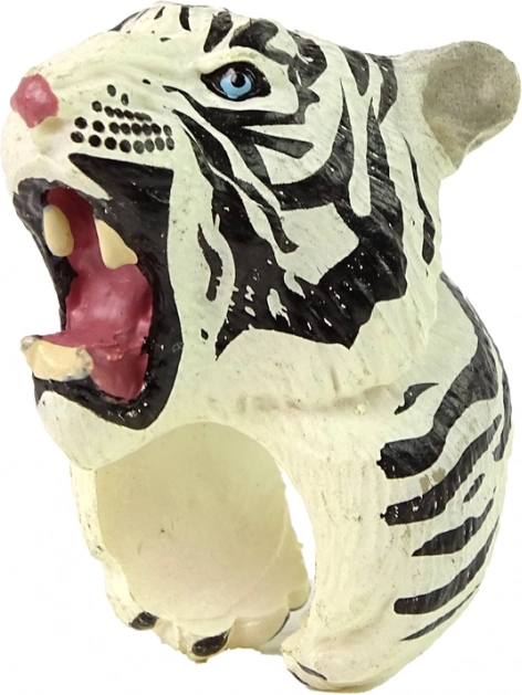 Realistic white tiger design