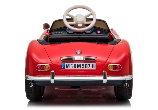 Red Retro Ride-On BMW Car