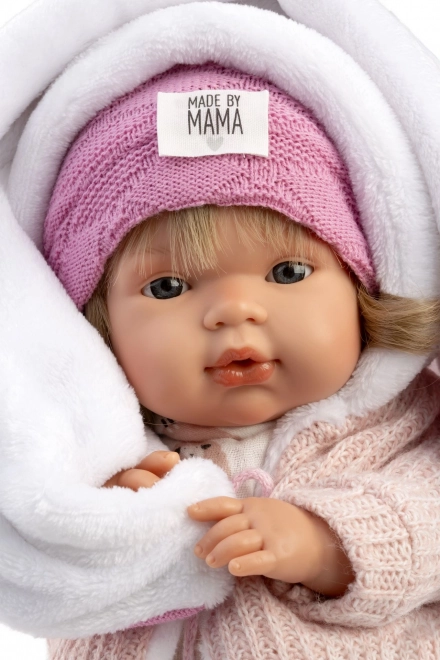 Llorens Lola realistic doll with sounds and soft cloth body 38 cm