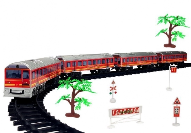 Battery Operated Train Set with Tracks - 33 Pieces