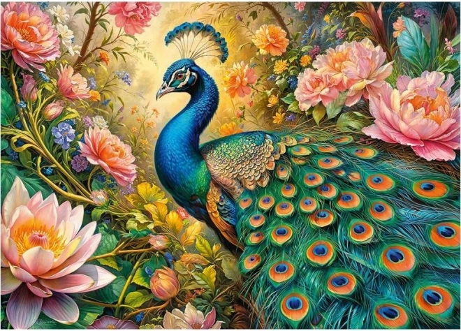 Puzzle Paon au paradis 1000 pièces