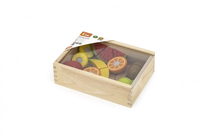 Wooden Fruit Cutting Set