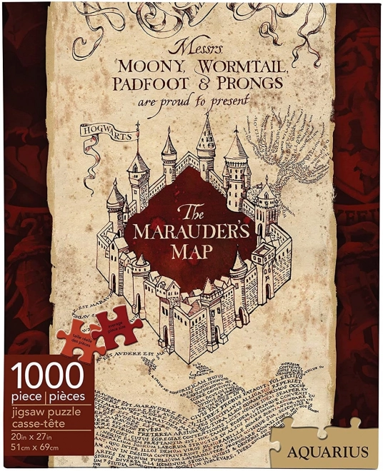 Harry Potter Marauder's Map 1000 Piece Puzzle