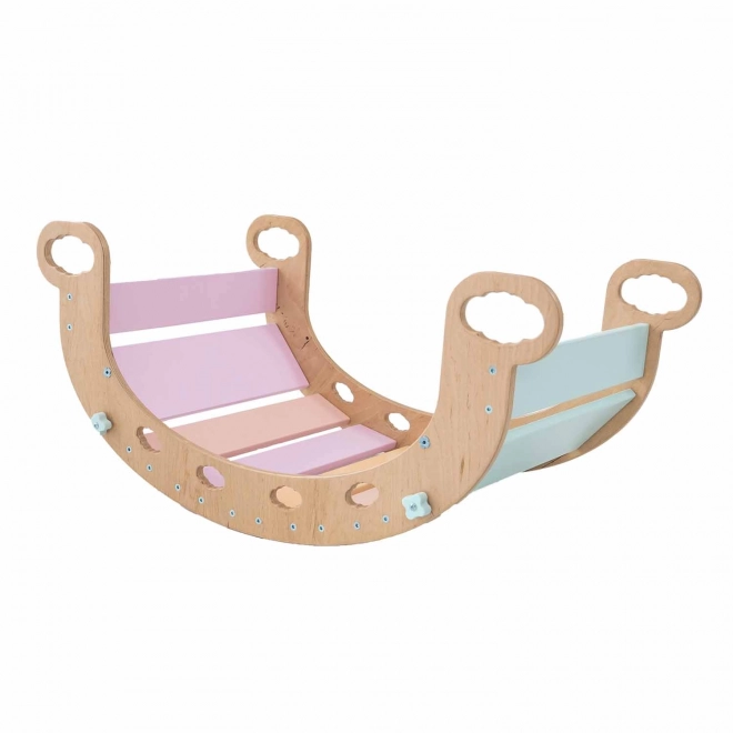 Montessori Wooden Swing in Pastel Colors