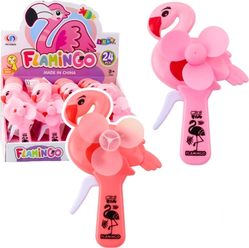 Håndventilator flamingo – lyserød