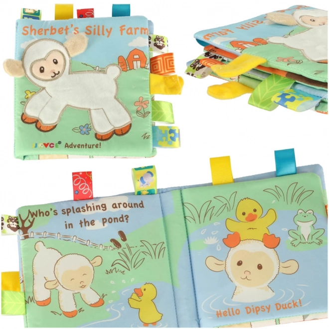 Sensory Book with Teether and Tags - Little Lamb