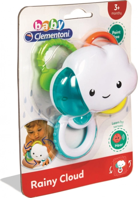 Clementoni Baby Rattle Rain Cloud 2 in 1