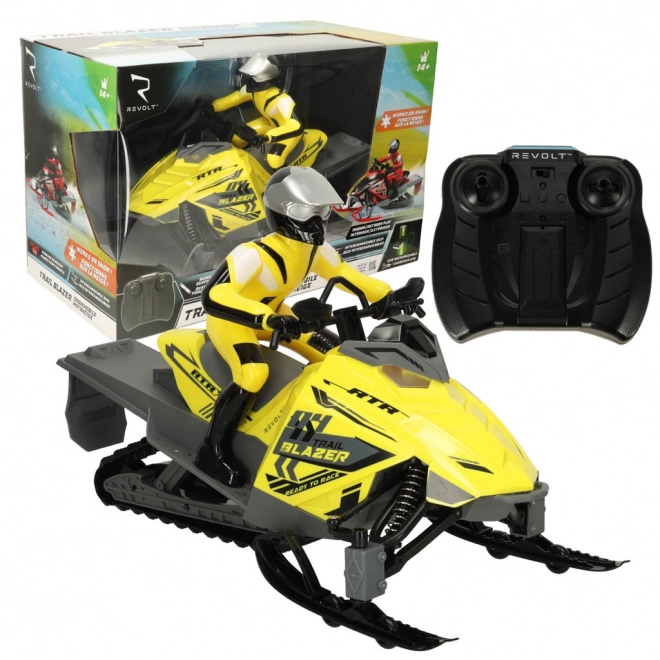 Remote Controlled Snowmobile Trail Blazer Yellow