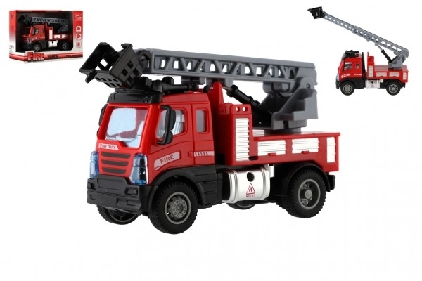 Fire Truck with Ladder Pull Back Toy