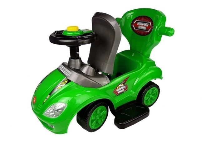 Mega Car 3-in-1 Ride-On with Pusher - Green