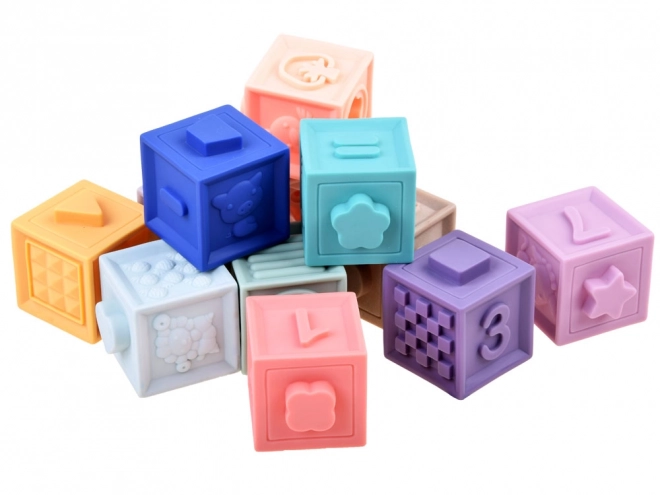 Soft Sensory Baby Blocks Set