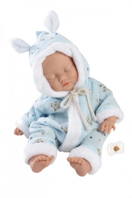 Realistic Sleeping Baby Doll with Soft Fabric Body by Llorens