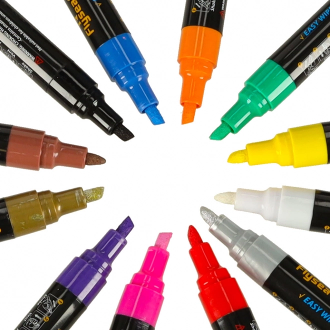 Chalk Markers for Windows and Boards 12 Pack