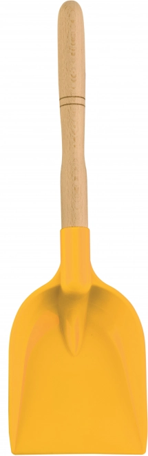 Androni Sand Shovel with Wooden Handle - Yellow