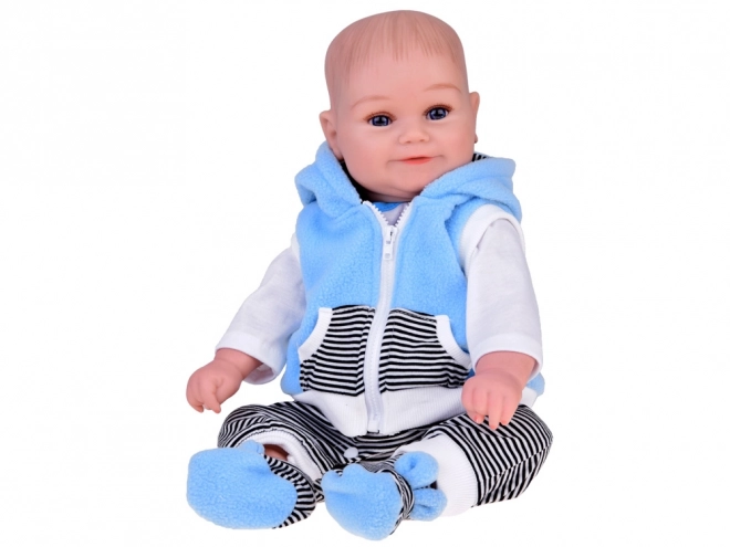 Realistic Baby Boy Doll With Interactive Features