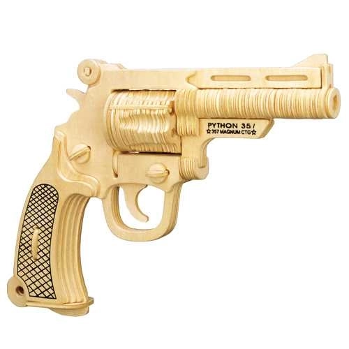 Woodcraft Wooden 3D Puzzle Pistol