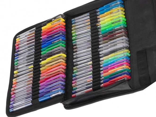 Colorful Gel Pens Set in Case - 120 Pens + 120 Refills