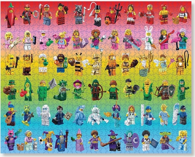 Lego Rainbow Minifigures Puzzle 1000 Pieces