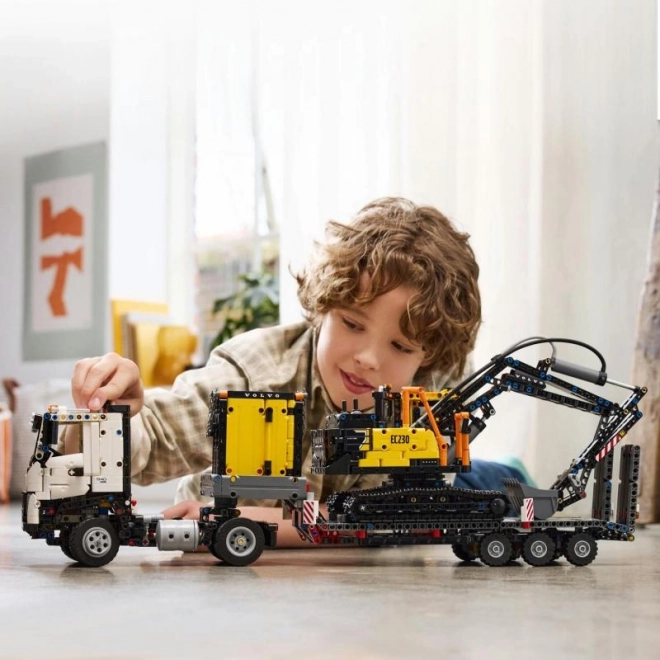 Volvo Construction Truck with Electric Excavator