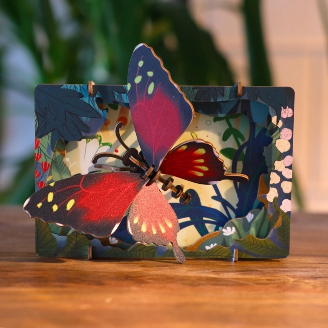 Wooden 3D Puzzle Butterfly