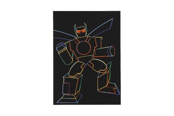 Color Scratch Art Sheets Transformers