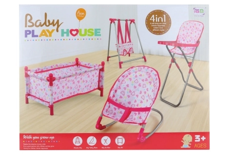 Doll Playset 4-in-1