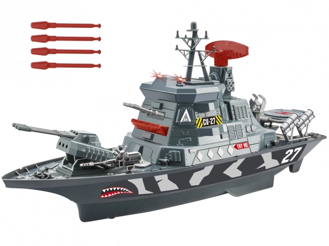 Nave Militare con Luci e Suoni per Bambini