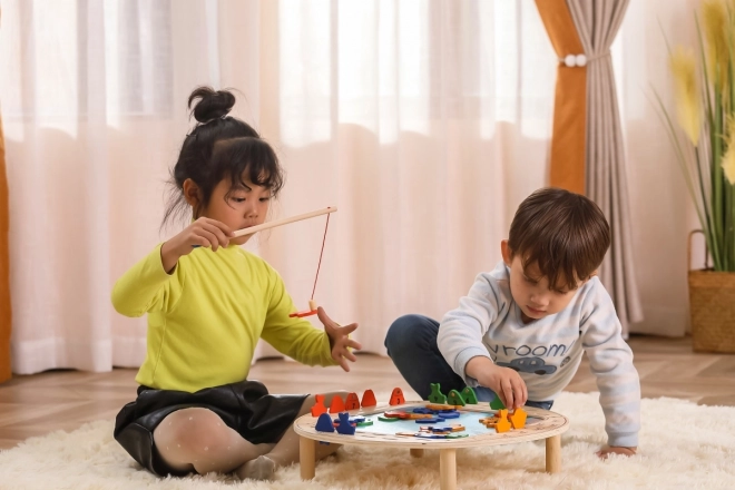 Wooden Fishing Game