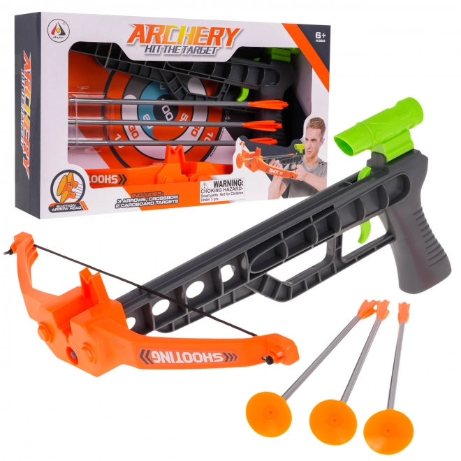 Crossbow with Target Toy Set for Kids 6+