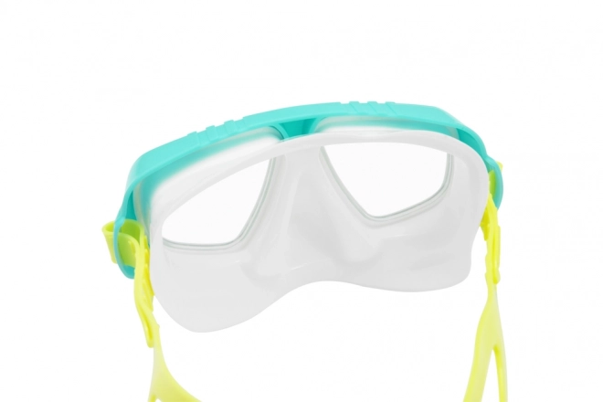 Bestway diving mask with green tube 24018
