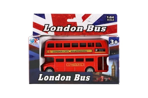 Red London Double-Decker Bus Toy