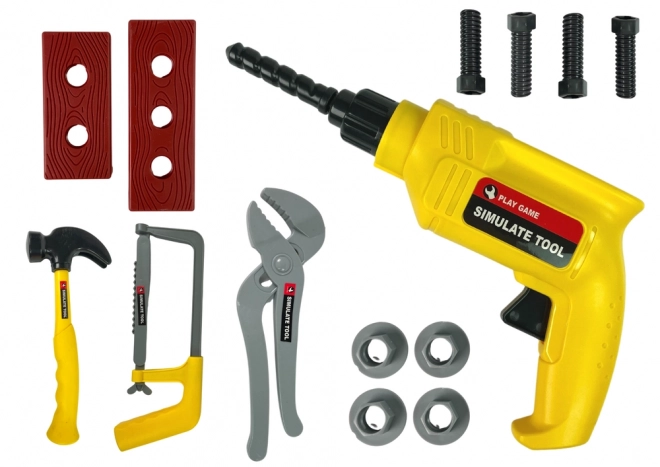 Children's Tool Kit with Drill and Hammer