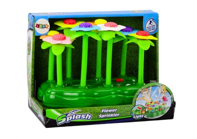 Garden Water Toy with Sprinkler Flowers and Lights