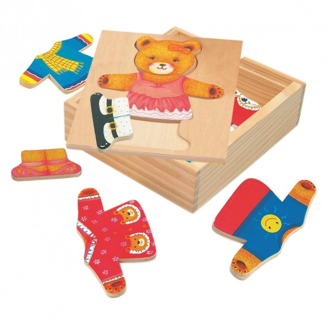 Bino Dress-Up Puzzle - Bear Berta