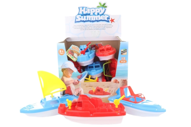 Colorful Plastic Boat Set