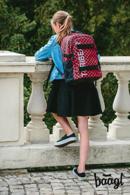 Ergonomic School Backpack with Skateboard Straps