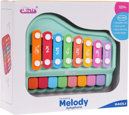 Musical Piano and Xylophone 2-in-1 for Children – Green