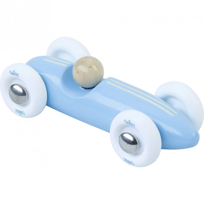 Vilac wooden mini Grand Prix vintage car light blue