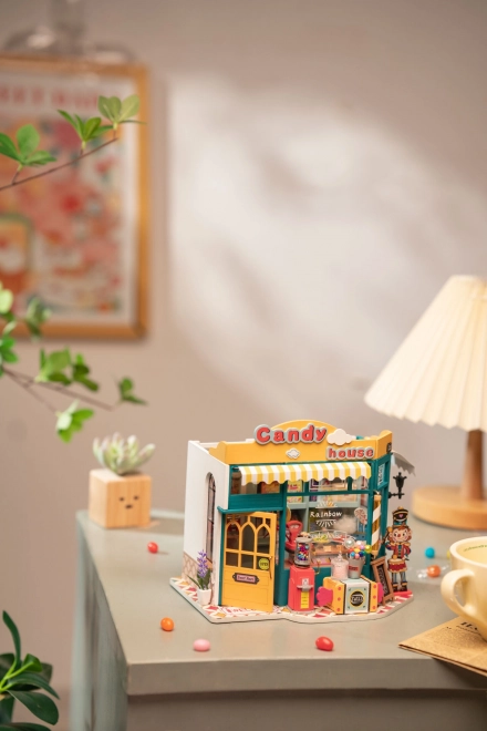 Rolife Rainbow Candy House 3D Miniature Puzzle