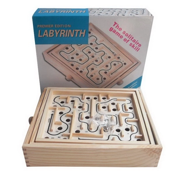 Wooden Dexterity Maze Game